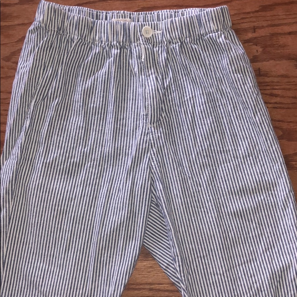Brandy Melville White Striped Pants